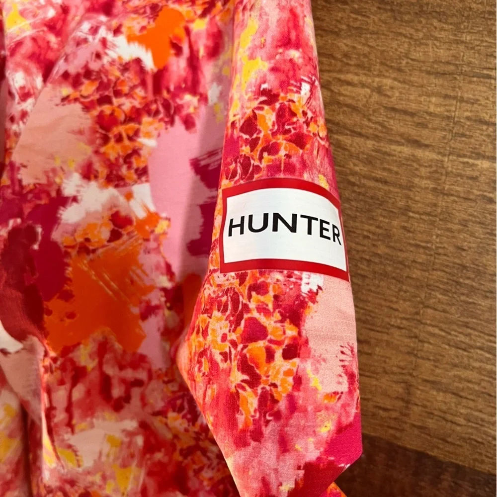 Hunter for target girl waterproof windbreaker jacket w/hood Sz large orange